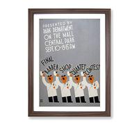 Wpa Barber Shop Quartet No.2 Poster Vintage Framed Print | A2 Walnut Framed Wall Art | Ready to Hang | Classic Nature Picture | Living Room Bedroom Lounge Office