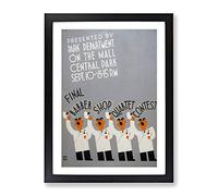 Wpa Barber Shop Quartet No.2 Poster Vintage Framed Print | A3 Black Framed Wall Art | Ready to Hang | Classic Nature Picture | Living Room Bedroom Lounge Office