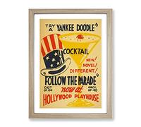 Wpa Follow The Parade No.2 Theatre Poster Vintage Framed Print | A2 Oak Framed Wall Art | Ready to Hang | Classic Nature Picture | Living Room Bedroom Lounge Office