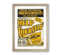Wpa Help Yourself No.2 Theatre Poster Vintage Framed Print | A2 Oak Framed Wall Art | Ready to Hang | Classic Nature Picture | Living Room Bedroom Lounge Office