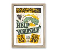 Wpa Help Yourself No.3 Theatre Poster Vintage Framed Print | A3 Oak Framed Wall Art | Ready to Hang | Classic Nature Picture | Living Room Bedroom Lounge Office