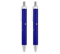 Wpamlrta Alaska State Flag Ballpoint Pens Retractable Pen Work Pens Rolling Ball Pen for Office Home 2 PCS
