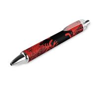 Wpamlrta Albanian Flag Ballpoint Pen Slim Retractable Blue Ink 0.5 Mm Ballpoint Pen for Writing And Signing Home School Office 1 PCS