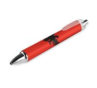 Wpamlrta Albanian Flag Ballpoint Pen Slim Retractable Blue Ink 0.5 Mm Ballpoint Pen for Writing And Signing Home School Office