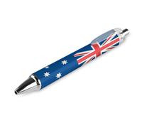 Wpamlrta Australian Flag Ballpoint Pen Slim Retractable Blue Ink 0.5 Mm Ballpoint Pen for Writing And Signing Home School Office 1 PCS