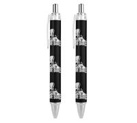 Wpamlrta Bad to The Bone Whitetail Deer Retractable Ballpoint Pen Portable Blue Ink Ball Point Pen Work Pens for Home Office 2 PCS