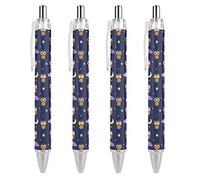 Wpamlrta Cartoon Owl Pattern Ballpoint Pen Retractable Writing Ball Pens Office Supplies Gifts for Women Men