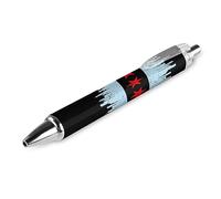 Wpamlrta Chicago_City Flag Ballpoint Pen Slim Retractable Blue Ink 0.5 Mm Ballpoint Pen for Writing And Signing Home School Office 1 PCS