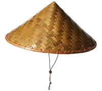 Wpamlrta Chinese Bamboo Coolie Hat for Men Women Natural Vietnamese Japanese Cone Sun Hat Garden Farmer Fishing