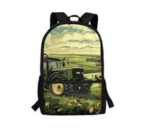 Wpamlrta Cute Backpack Kids Backpacks School Bag Bookbag for Girls Boys Preschool Travel Daypacks Tractor