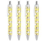 Wpamlrta Cute Cartoon Guinea Pig Pattern Ballpoint Pen Retractable Writing Ball Pens Office Supplies Gifts for Women Men