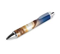 Wpamlrta Cute Dolphin Jump Retractable Ballpoint Pen Portable Blue Ink Ball Point Pen Work Pens for Home Office 1 PCS