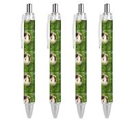 Wpamlrta Cute Guinea Pig Pattern Ballpoint Pen Retractable Writing Ball Pens Office Supplies Gifts for Women Men