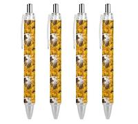 Wpamlrta Cute Guinea Pig Pattern Ballpoint Pen Retractable Writing Ball Pens Office Supplies Gifts for Women Men