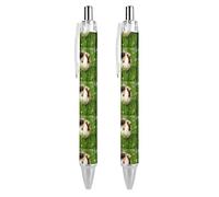 Wpamlrta Cute Guinea Pig Pattern Ballpoint Pen Retractable Writing Ball Pens Office Supplies Gifts for Women Men