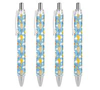 Wpamlrta Cute Hot Air Balloon Print Pattern Ballpoint Pen Retractable Writing Ball Pens Office Supplies Gifts for Women Men