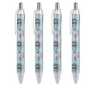 Wpamlrta Cute Hot Air Balloon Print Pattern Ballpoint Pen Retractable Writing Ball Pens Office Supplies Gifts for Women Men