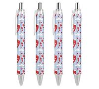 Wpamlrta Cute Hot Air Balloon Print Pattern Ballpoint Pen Retractable Writing Ball Pens Office Supplies Gifts for Women Men