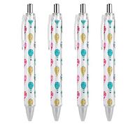 Wpamlrta Cute Hot Air Balloon Print Pattern Ballpoint Pen Retractable Writing Ball Pens Office Supplies Gifts for Women Men