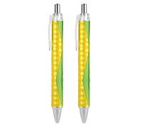 Wpamlrta Fresh Ripe Corn Cobs Pattern Ballpoint Pen Retractable Writing Ball Pens Office Supplies Gifts for Women Men