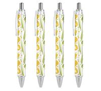 Wpamlrta Fresh Ripe Corn Cobs Pattern Ballpoint Pen Retractable Writing Ball Pens Office Supplies Gifts for Women Men