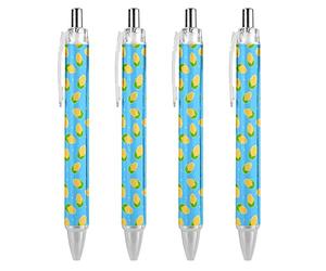 Wpamlrta Fresh Ripe Corn Cobs Pattern Ballpoint Pen Retractable Writing Ball Pens Office Supplies Gifts for Women Men
