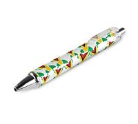 Wpamlrta Guyana Flag Butterfly Ballpoint Pen Ball Point Pen for Men Women Retractable Pens 0.5mm Blue with Funny Printed