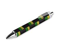 Wpamlrta Jamaica Flag Ballpoint Pen Slim Retractable Blue Ink 0.5 Mm Ballpoint Pen for Writing And Signing Home School Office