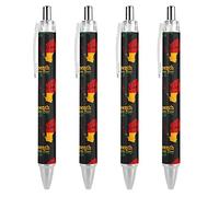 Wpamlrta Juneteenth Fist Freedom Day African American Pattern Ballpoint Pen Retractable Writing Ball Pens Office Supplies Gifts for Women Men