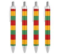 Wpamlrta Juneteenth Freedom Day African American Pattern Ballpoint Pen Retractable Writing Ball Pens Office Supplies Gifts for Women Men