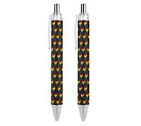 Wpamlrta Juneteenth Freedom Day African American Pattern Ballpoint Pen Retractable Writing Ball Pens Office Supplies Gifts for Women Men