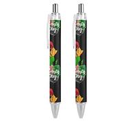 Wpamlrta Juneteenth Freedom Day African American Pattern Ballpoint Pen Retractable Writing Ball Pens Office Supplies Gifts for Women Men