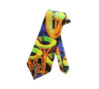 Wpamlrta Mens Bourbon Street Jazz Music Necktie - Blue - One Size Neck Tie