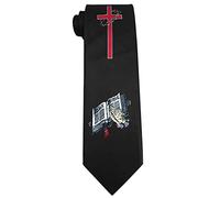 Wpamlrta Men's Christian Ties Novelty Religous Holy Bible Jesus Crosses Neckties