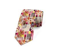 Wpamlrta Men's Tie Classic Art Deco Inspired Necktie 3.7" Multicolor