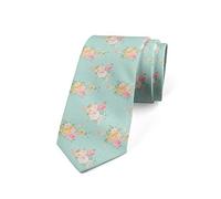 Wpamlrta Men's Tie Soulful Spring Garden Theme Necktie 3.7" Multicolor