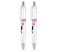 Wpamlrta My Daddy Rocks Ballpoint Pen Ball Point Pen for Men Women Retractable Pens 0.5mm Blue with Funny Printed