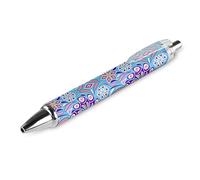 Wpamlrta Peacock Pattern Ballpoint Pens Retractable Pen Work Pens Rolling Ball Pen for Office Home 1 PCS