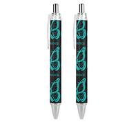 Wpamlrta PTSD Awareness Month Pattern Ballpoint Pen Retractable Writing Ball Pens Office Supplies Gifts for Women Men