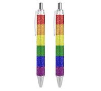 Wpamlrta Rainbow Flag Gay Pride Ballpoint Pen Retractable Work Pens for Men Women Office Gift