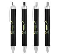 Wpamlrta Reggae Music Jamaica Ballpoint Pens Retractable Pen Work Pens Rolling Ball Pen for Office Home 4 PCS
