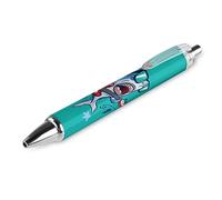 Wpamlrta Shark Pattern Ballpoint Pen Slim Retractable Blue Ink 0.5 Mm Ballpoint Pen for Writing And Signing Home School Office 1 PCS