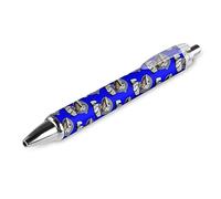 Wpamlrta Shark Pattern Ballpoint Pen Slim Retractable Blue Ink 0.5 Mm Ballpoint Pen for Writing And Signing Home School Office 1 PCS