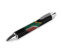 Wpamlrta South Africa Flag Finger Retractable Ballpoint Pen Portable Blue Ink Ball Point Pen Work Pens for Home Office 1 PCS
