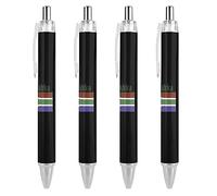 Wpamlrta South African Flag Ballpoint Pens Retractable Pen Work Pens Rolling Ball Pen for Office Home 4 PCS