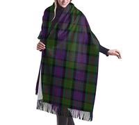 Wpamlrta Women Blanket Scarf Long Shawl Gordon Clan Tartan Cashmere Feel Shawl Wrap Winter Warm Scarf 77x27inch
