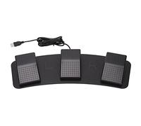 WPAODMWYI USB Triple Foot Switch Pedal, Multifunctional Ergonomic Triple Foot Pedal with Customizable Keys, High Sensitivity USB Foot Switch for Gaming, Factory Testing, and Multimedia Contr (FS23_P