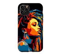 WPAP Art African American Woman Dreds Braids Beauty Case for iPhone 11 Pro