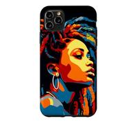 WPAP Art African American Woman Dreds Braids Beauty Case for iPhone 11 Pro Max
