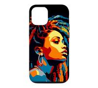 WPAP Art African American Woman Dreds Braids Beauty Case for iPhone 12/12 Pro